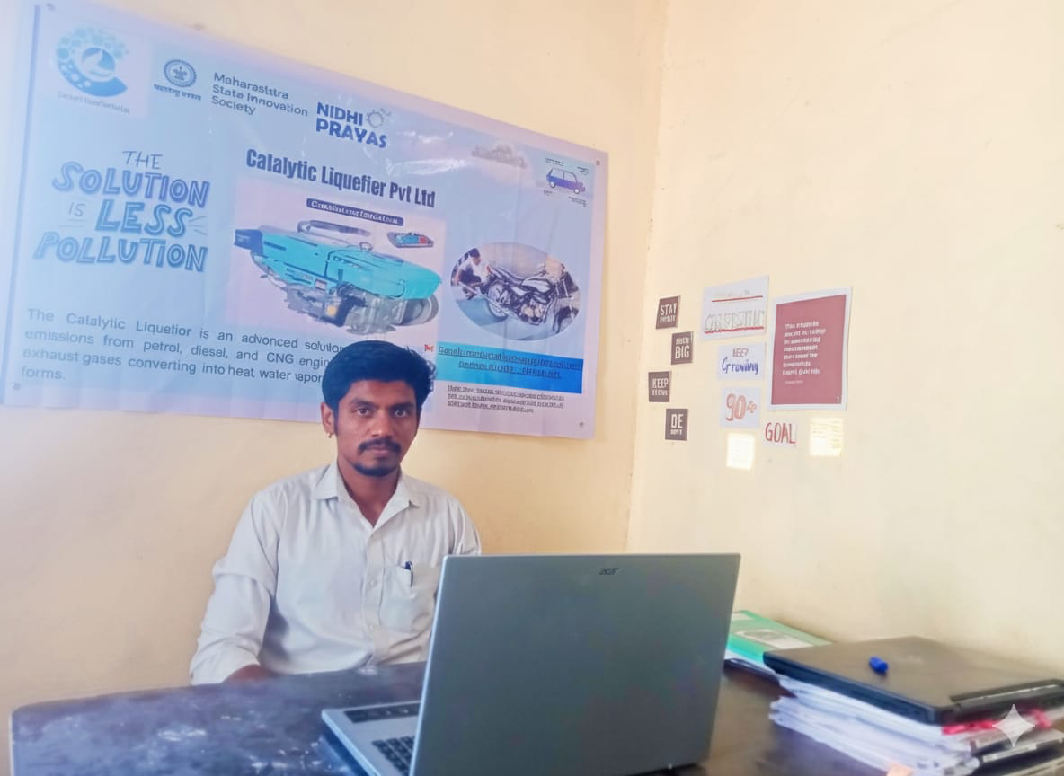 Founder Rohit Gambhire at work