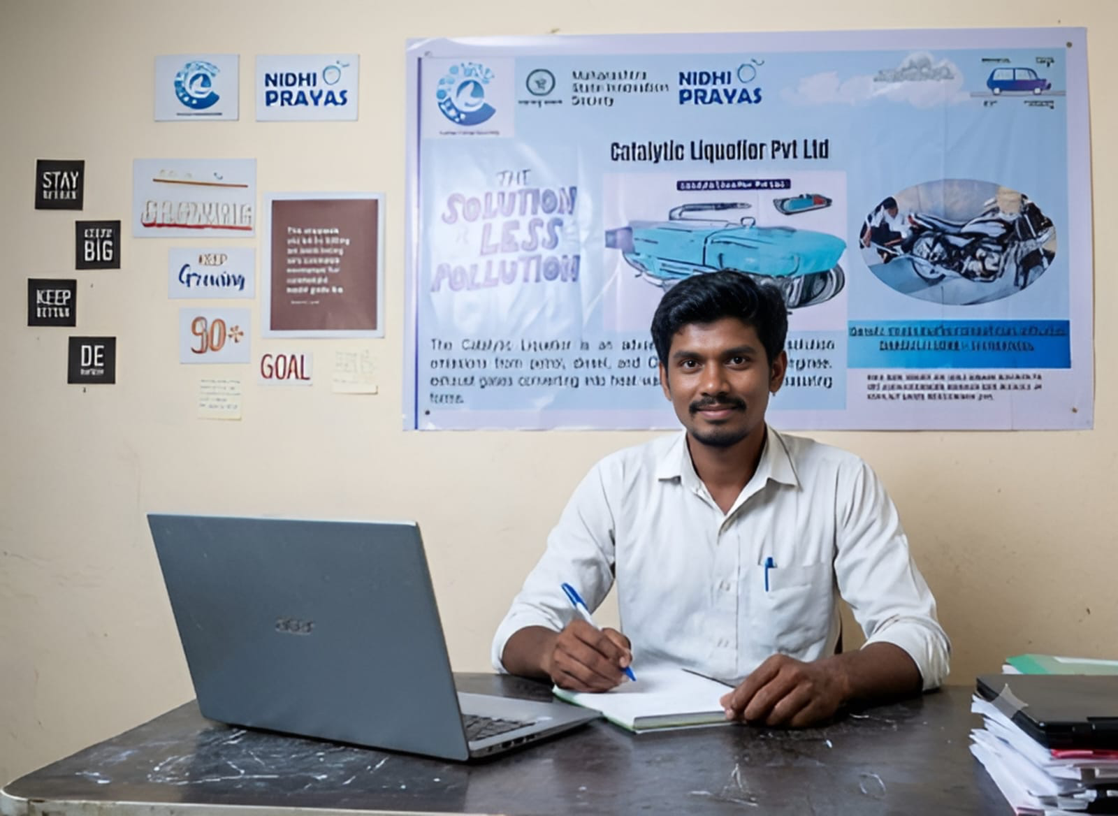 Founder Rohit Gambhire at work